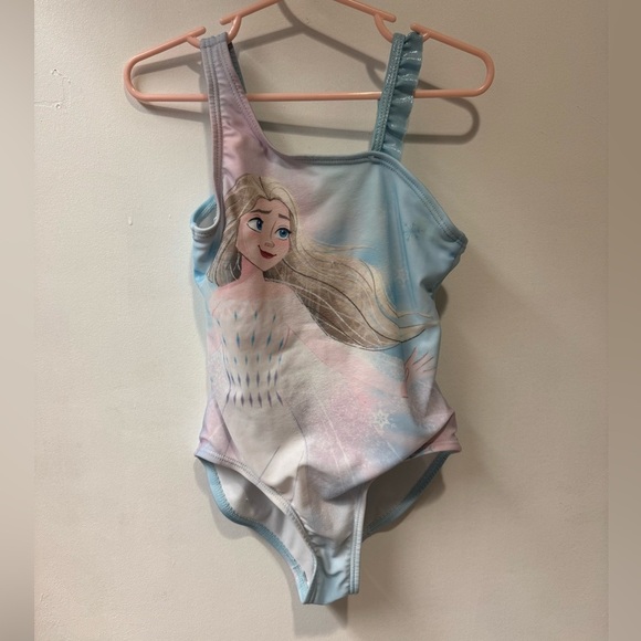 Frozen Themed Light Blue Swimsuit size 4/5 - Picture 1 of 1